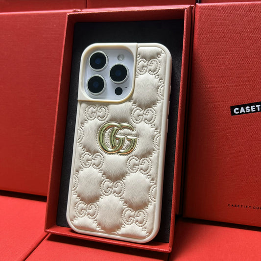 Gucci Leather Printing iPhone Case